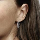 Сережки жіночі Pandora Блискучі пластини паве - зображення 2
