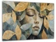 Картина на холсте МАКО "Девушка с листьями" 60x100 см MK10607 - изображение 2