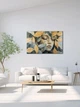 Картина на холсте МАКО "Девушка с листьями" 60x100 см MK10607 - изображение 4