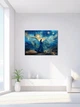 Картина на холсте МАKO "Загадочная девушка в синем" 50x70 см MK10568_5070 - изображение 5