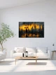 Картина на холсте МАКО "Силуэт в свете огней" 60x100 см MK10575 - изображение 5