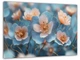 Картина на холсте МАКО "Нежные розово-голубые цветы" 60x100 см MK10601 - изображение 2