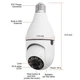 Камера видеонаблюдения лампочка cam l1 e27 wifi ip 360/90 поворотная - изображение 6