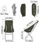 Стул раскладной Naturehike YL06 NH18Y060-Z Зеленый (6927595795866) - изображение 2