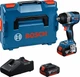 Аккумуляторный безщеточный ударный гайковерт Bosch GDS 18V-750 C+ (2 батареи GBA 18V 5.0Ah + Быстрое зарядное устройство для GAL 18V-40 Professiona + L-BOXX 136) (06019L9003) - изображение 1