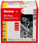 Набір шурупів і дюбелів Fischer SX Plus 6x30 PH TX 100 шт. (567935) - зображення 3