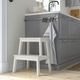 Табурет со ступенькой BEKVAM 50 см IKEA 401.788.88 белый - изображение 3