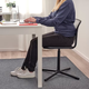 Кресло поворотное SMALLEN IKEA 005.034.35 черный - изображение 4