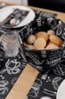 Кошик текстильний для хліба Прованс Breakfast Black 14х16х15 см (39625) (4823093470385) - изображение 5