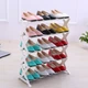 Полиця для взуття складана Shoe Rack 5 полиць Білий - зображення 3