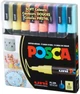 Набор маркеров Uni Posca PC-3M Soft Color 8 шт (PC-3M SOFT COLOR 8C) - изображение 1