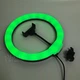 Светодиодная кольцевая лампа RGB LED 36 см для селфи, со штативом и держателем для телефона, лампа для блоггера MJ36T - изображение 6