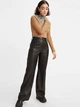 Штани жіночі Levi`s 70's flare faux leather jeans А16010000 W23L32 Чорні (54009707195091) - зображення 1