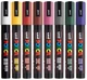 Набор маркеров Uni Posca PC-5M Dark Color 8 шт (PC-5M DARK COLOR 8C) - изображение 2