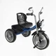 Детский трехколесный велосипед 10" Best Trike колеса EVA стальная рама световые и звуковые эффекты синий укр BS-68096 - изображение 1