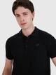 Поло длинное мужское 4F 4FWMM00TPTSM366-20S 2XL Черное (5905700402855) - изображение 4