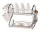 Кухонный органайзер для сушки посуды Wet Dish Organiser, настольная подставка сушилка для посуды и приборов в шкаф - изображение 3