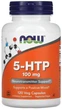 Амінокислота Now Foods 5-HTP 5-гідрокситриптофан 100 мг 120 капсул в упаковці (ARE-573016) - зображення 1