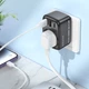Універсальний зарядний пристрій BOROFONE BAC14 |EU, 2USB +1Type-C| Чорний - зображення 8
