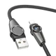 Кабель для зарядки телефона Apple iPhone и передачи данных USB - Lightning BOROFONE BU49 |2.4A, 120см| Черный - изображение 3