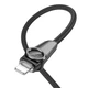 Кабель для зарядки телефона Apple iPhone и передачи данных USB - Lightning BOROFONE BU49 |2.4A, 120см| Черный - изображение 4