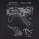 Футболка хлопковая длинная мужская P1G-Tac AK-47 UA281-29891-BK-AK 3XL Combat Black с принтом (2000980661923) - изображение 3