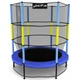Батут Just Fun 140 см New-Blue з захисною сіткою - изображение 1