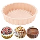 Круглая силиконовая форма для выпечки и десертов Baking Mold кондитерская форма для торта из савоярди / кекса / бисквита / пирога, 20х6 см, розовая (101737001) - изображение 5