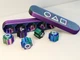 Настольная игра гонги "Gonggi" с утяжелителем кейс зелено-фиолетово-синий з білим - изображение 1