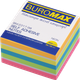 Бумага для заметок Buromax Neon с клейким слоем 75х75 мм 450 листов 5 цветов + белый (BM.2317-98) - изображение 1