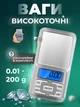 Высокоточные карманные электронные ювелирные мини весы MH-200 точностью в 0,01 - изображение 1