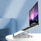 Подставка для ноутбука док-станция Choetech Folding Stand USB3.2 to HDMI/USB3.0x1/USB2.0x1/RJ45/SD/TF/Type-Cx2/PD 100W 7-in-1 Grey (HUB-M43-SL) - изображение 4