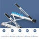 Подставка для ноутбука док-станция Choetech Folding Stand USB3.2 to HDMI/USB3.0x1/USB2.0x1/RJ45/SD/TF/Type-Cx2/PD 100W 7-in-1 Grey (HUB-M43-SL) - изображение 7