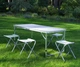 Комплект для пикника раскладной стол с 4 стульями RIAS Folding Table 120х60х70 см алюминиевый White (3_06153) - изображение 6