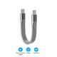 Кабель USB Type-C MISSION 40 Gbit, 250 W, 8K гибкий с брелоком, серый - изображение 2