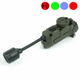 Ліхтар тактичний універсальний на шолом Sidewinder MPLS WADSN 5 LED + IFF -маячок, олива - зображення 1