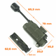 Ліхтар тактичний універсальний на шолом Sidewinder MPLS WADSN 5 LED + IFF -маячок, олива - зображення 5