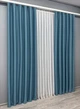 Комплект готовых штор VR-Textil Шенилл однотонный № 1696ш Синий 150х270 см 2 шт (33-0583) - изображение 4