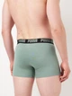 Набір трусів боксерів чоловічих бавовняних Puma Men Everyday Basic Boxers 93832027 S 2 шт Olive Green/Black (8720245812009) - зображення 4