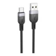 Кабель синхронізації Hoco X109 Silicone USB to Type-C 3A 3m Black (35933_3605842) - зображення 2