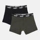Набор трусов боксеров мужских хлопковых Puma Elements Men Bold Logo Boxers 93874905 L 2 шт Dark Green (8720245834742) - изображение 1