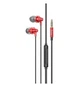 Проводные вакуумные наушники HOCO M90 Delight wired digital earphone with microphone, 3.5mm, 1.2m, red - изображение 1