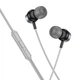 Дротові наушники HOCO M122 Power metal universal earphones with microphone, 3.5mm, 1.2m, metal-grey - изображение 2