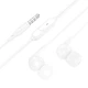 Проводные наушники HOCO M124 Wide universal earphones with microphone, 3.5mm, 1.2m, white - изображение 1