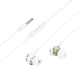 Дротові навушники Borofone BM90 Miller universal earphones with microphone, 3.5mm, 1.2m, white - зображення 3