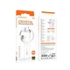 Дротові навушники Borofone BM90 Miller universal earphones with microphone, 3.5mm, 1.2m, white - зображення 4