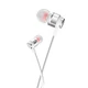Проводные вакуумные наушники HOCO M85 Platinum sound universal earphone with mic, 3.5mm, 1.2m, silver - изображение 2