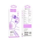 Проводные наушники HOCO M107 Discoverer universal earphones with mic, 3.5mm, 1.2m, purple - изображение 2