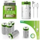 Батарейки CR123A акумуляторні з роз'ємом USB Type-C від Smartoools на 3.7V/700mAh - 4 ШТ. - зображення 2