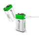 Батарейка Крона 6f22 аккумуляторная, зарядка через USB Type-C от Smartoools на 9V/650mAh 2 ШТ. - изображение 7